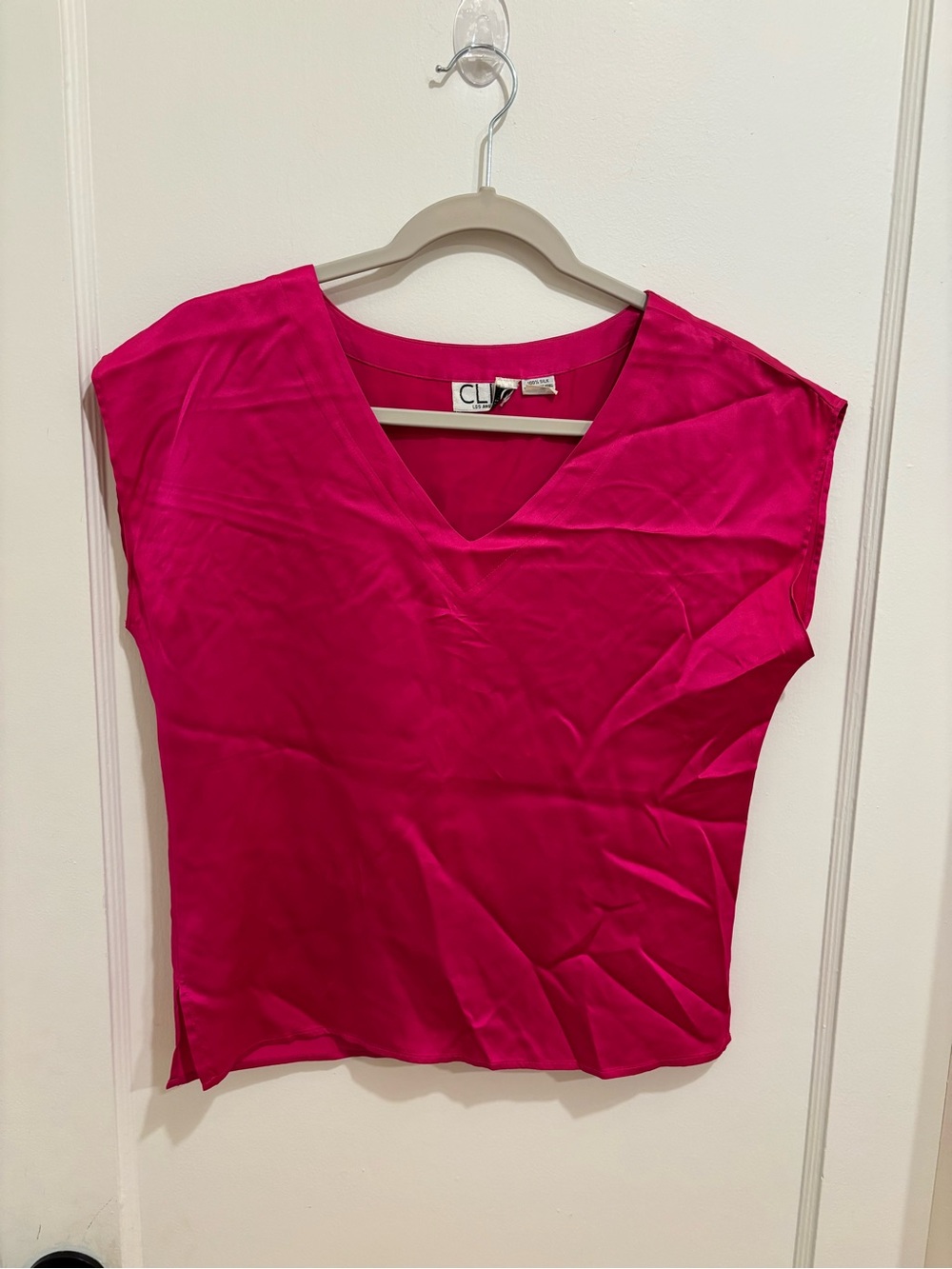 Vintage Clio 100% Silk Top, Small